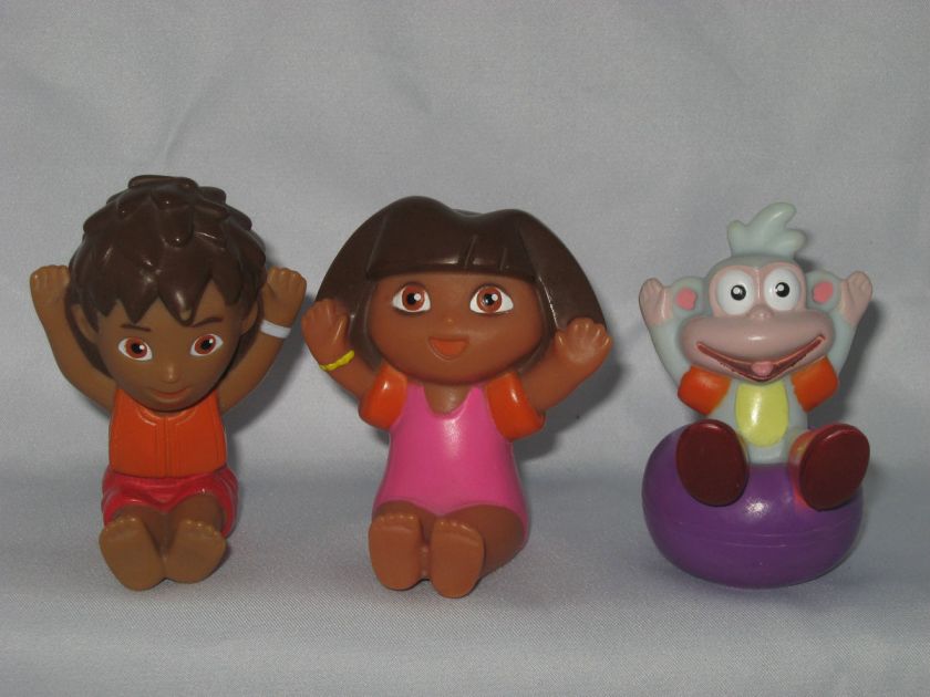 Nick Jr. Dora the Explorer Diego Boots Girl Doll Figure Tub Toys 