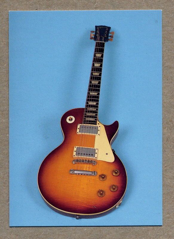 1958 Gibson Les Paul Standard   guitar card series 2 #18  