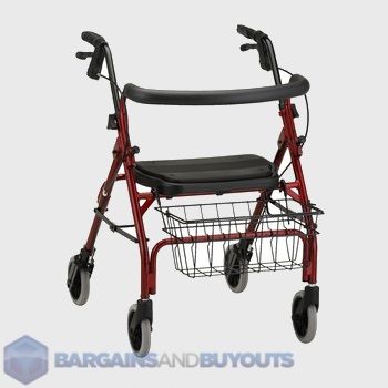   Ortho Med Inc. Cruiser Deluxe Junior Walker In Red 652308420730  