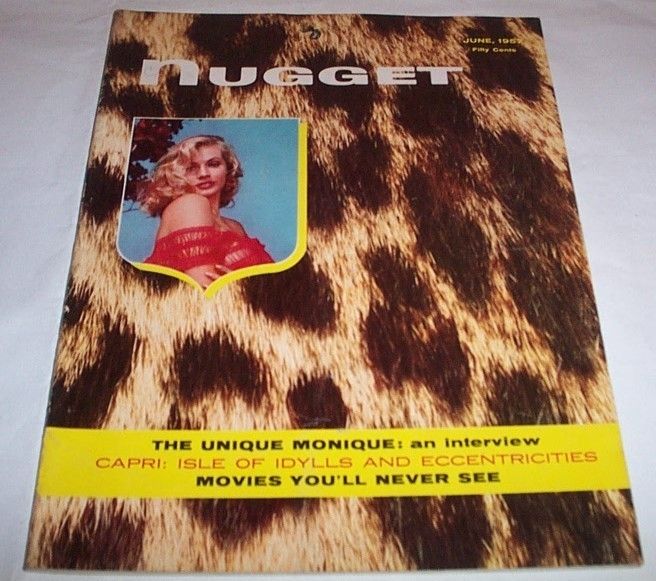 NUGGET JUNE 1957 ANITA EKBERG MONIQUE VAN VOOREN PINUPS  