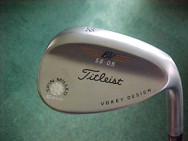   TITLEIST 2012 BV VOKEY SPIN MILLED SM4 58 09 LOB WEDGE, TOUR CHROME