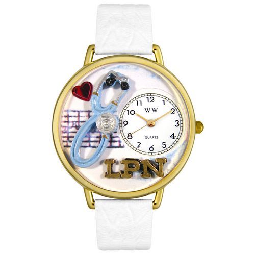 LPN Watch Gold LVN RPN Nurse Medical Clock Gif New Uniq  