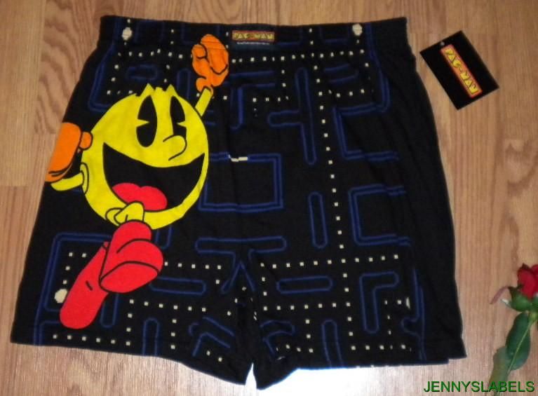 NWT Mens PAC MAN PACMAN Retro 80s Video Gaming Underwear BOXERS  