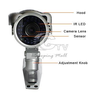 CCTV Color CCD Vari Focal Weatherproof 80IR Cameras  