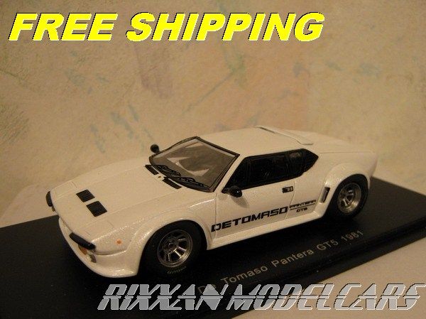 DE TOMASO DETOMASO PANTERA GT5 1981 WHITE 1/43 SPARK  