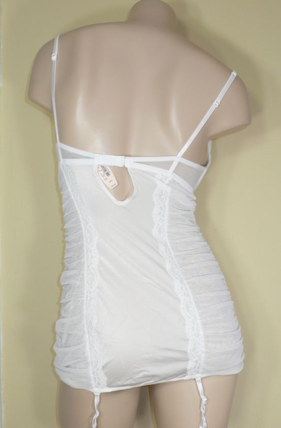 58 Victorias Secret Ruched Bridal Babydoll Thong 36CML  