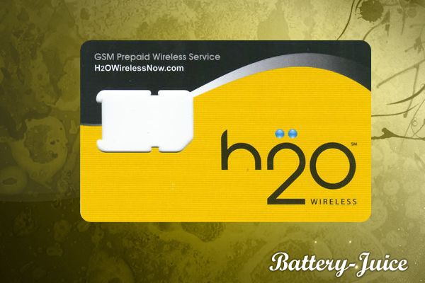 NEW H2O Wireless Micro Sim Card For iPhone 4 & 4S H20 4G 4GS   AT&T 