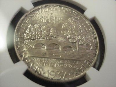 1937 ANTIETAM COMMEMORATIVE HALF DOLLAR NGC MS 66 MS66 MOSTLY WHITE 