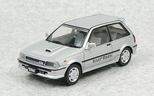 Aoshima DISM 75210 Toyota Starlet Turbo Silver 1/43 scale  