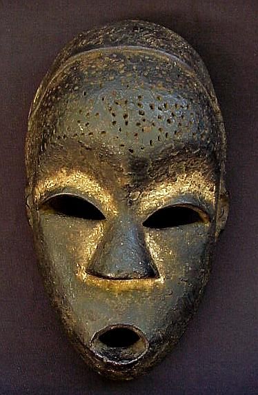 ENCRUSTED DIVINATION MASK   KONGO   REPUBLIC OF CONGO  