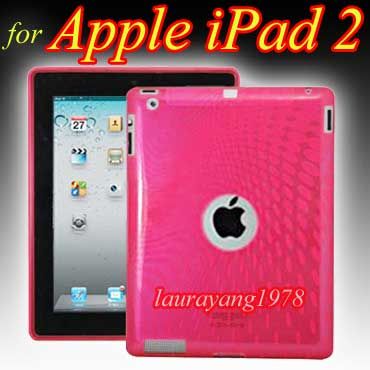 PINK TPU GEL SILICONE SKIN CASE for APPLE IPAD 2 2G GEN  