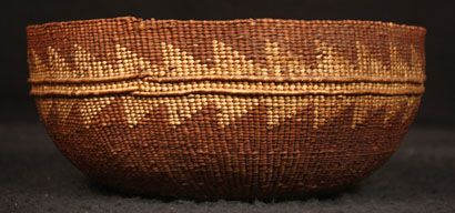 ANTIQUE NORTHWEST COAST OLD HAND MADE INDIAN BASKET TLINGIT HAIDA HUPA 