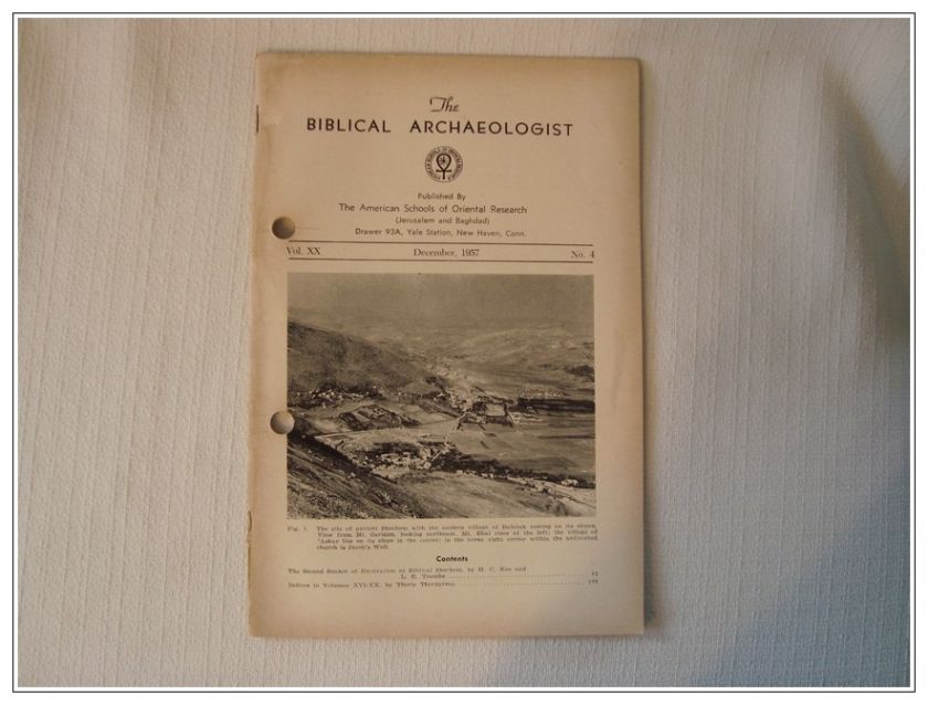 BIBLICAL ARCHAEOLOGIST Dec 57 Vol XX No 4 Shechem Exca  