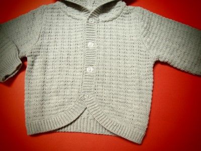 NWT BABY BOY HOODED SWEATER CK29102 (0 9 moths)  