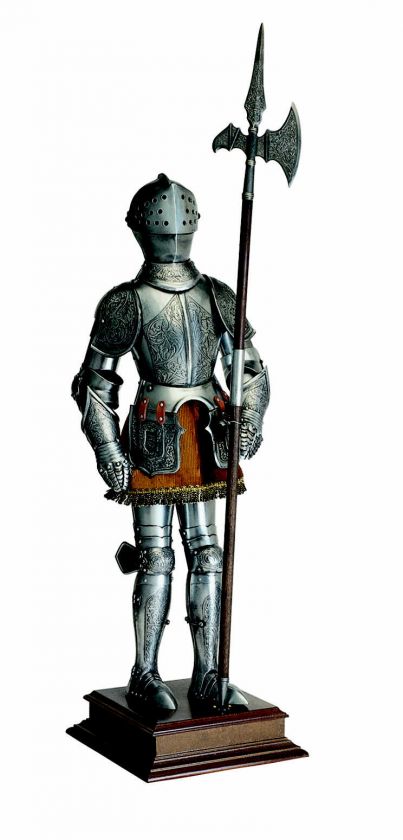 Miniature 16th Century Spanish Suit of Armor with Halberd by Marto 