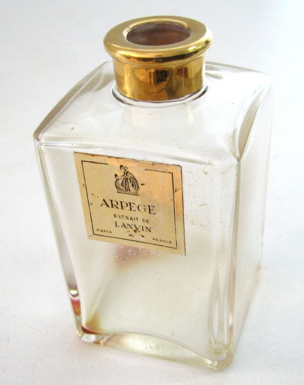 VINTAGE ARPEGE LANVIN FRANCE EMPTY PERFUME BOTTLE »  