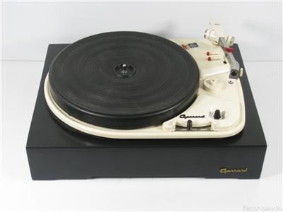 Vintage Garrard 4HF L Turntable with Plinth AS IS  