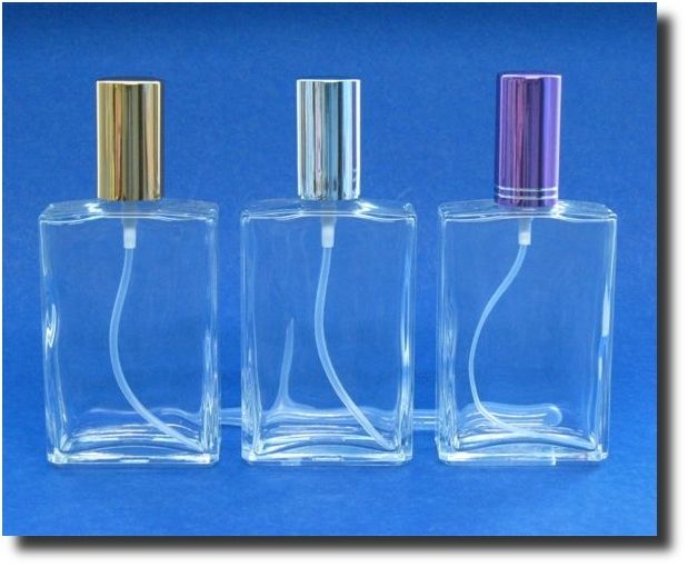 Atomizer Bottle Glass Rectangle 3.5oz (105ml) Choose  