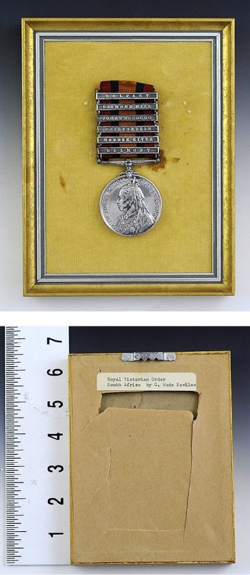 QUEEN’S SOUTH AFRICA BOER WAR MILITARY MEDAL c1900  