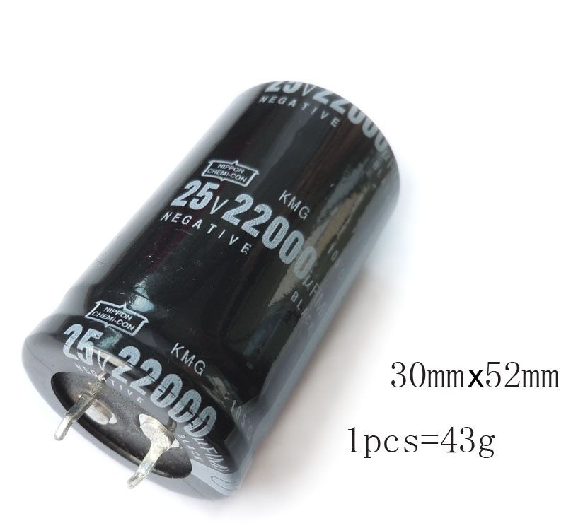 25V 22000uf Electrolytic Capacitor Radial 30x52mm x 1pc  