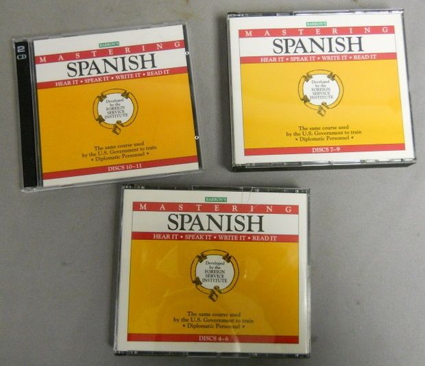 Barrons Mastering Spanish CD Set Hear Speak Write  