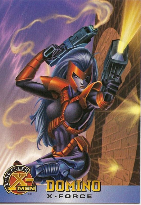 1996 X MEN Fleer Trading Card #22 Domino ADAM KUBERT  