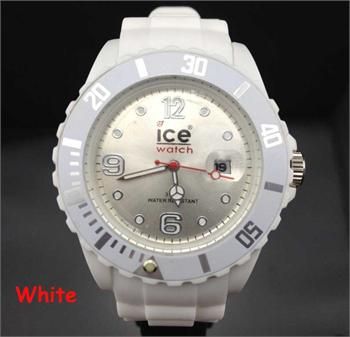 12 colors ice watch calendar jelly Unisex Pink Blue Black White Orange 