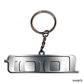 KEY CHAIN   GLEE LOGO   SOLID METAL   KEY RING  