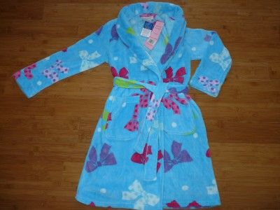 NEW GIRLS KOMAR KIDS PLUSH FLEECE FLAME RESISTANT ROBE DIFFERENT 