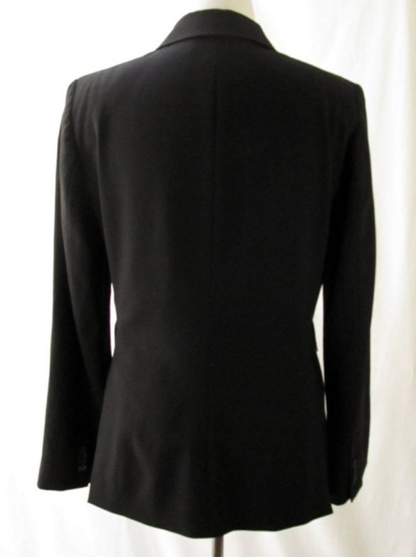 Banana Republic Lightweight Black Wool Tuxedo Jacket 14