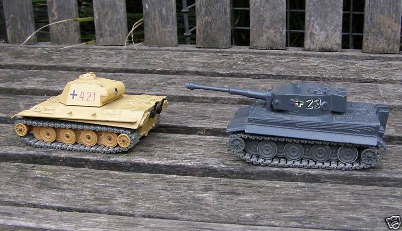 1969 SOLIDO CHA TIGRE MILITARY TANK & 1973 PANTHER G  