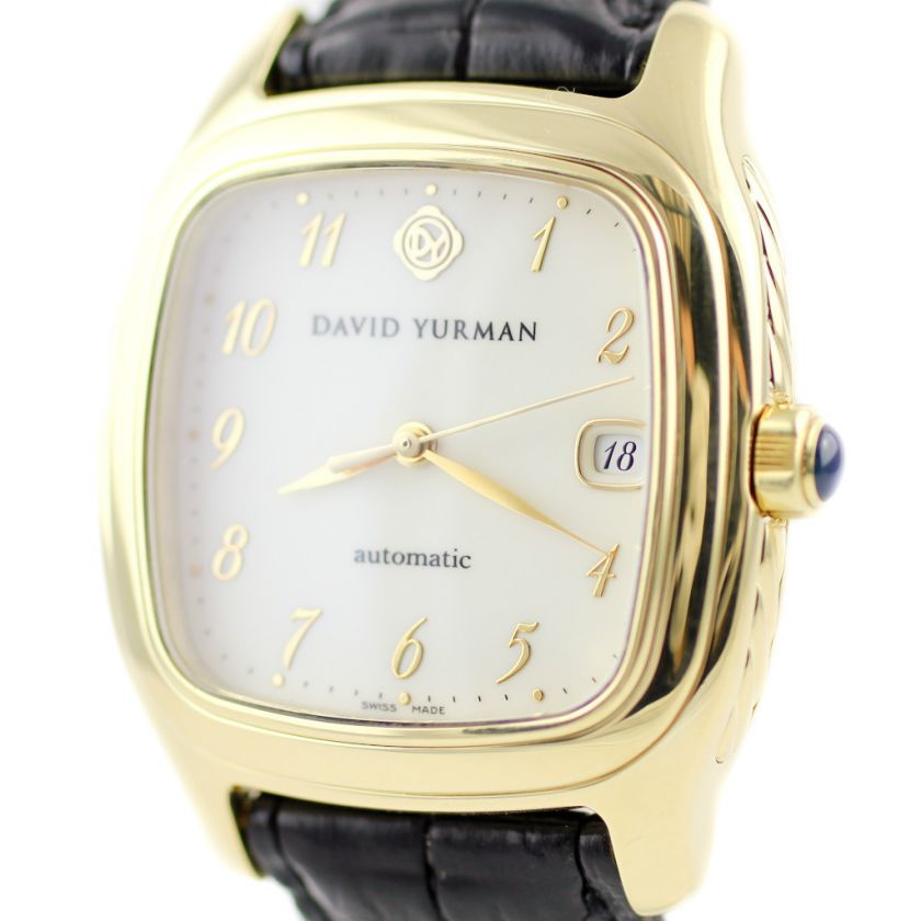 David Yurman THOROUGHBRED Swiss Made Automatic 18K Yellow Gold Mens 