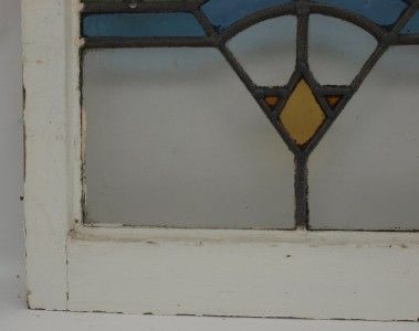 1920s/30s English Leaded Stained Glass Window  