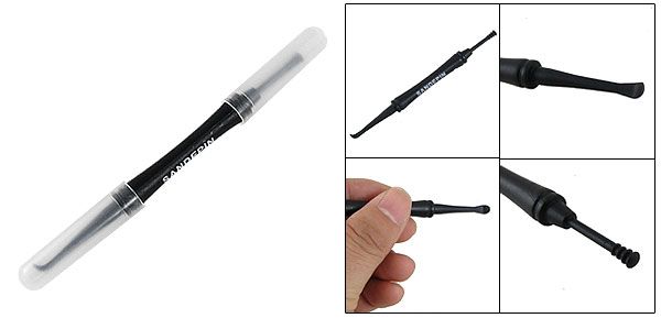 Black Plastic Spiral Earpick Ear Wax Remover Cleaner  