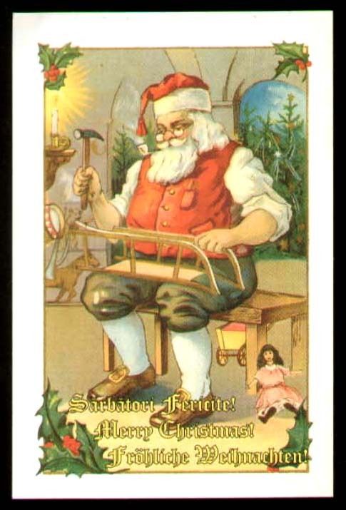 SANTA CLAUS ;TWO COVERS+ ONE POSTCARD,ROMANIA  