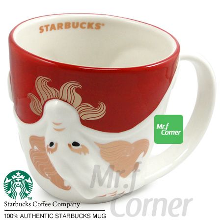 star444 12oz starbucks Chinese New Year CNY Dragon travel red cup mug 