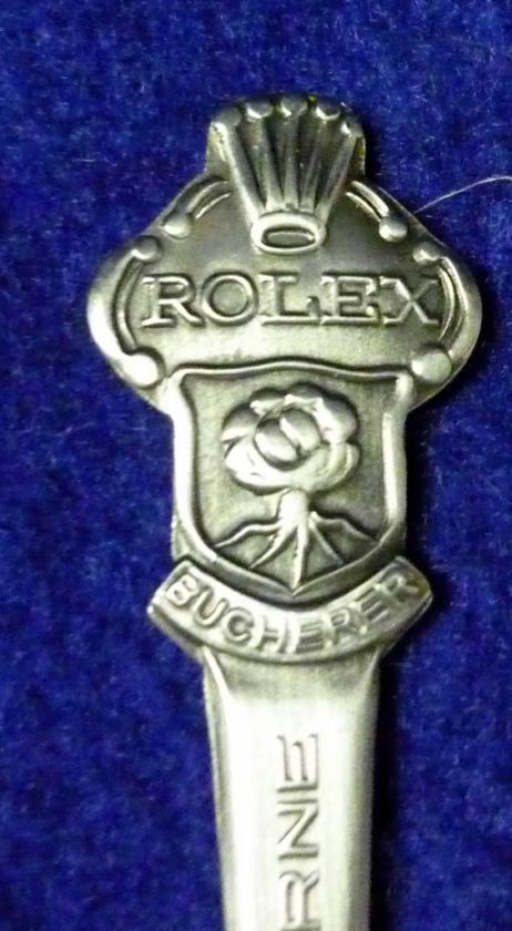 VINTAGE ROLEX BUCHERER LUCERNE SWITZERLAN MINI DEMITASSE SPOON  