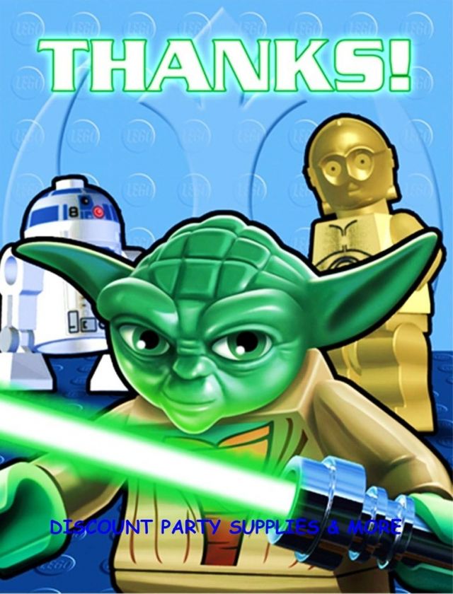 LEGO Star Wars Thank You Notes Party Supplies  