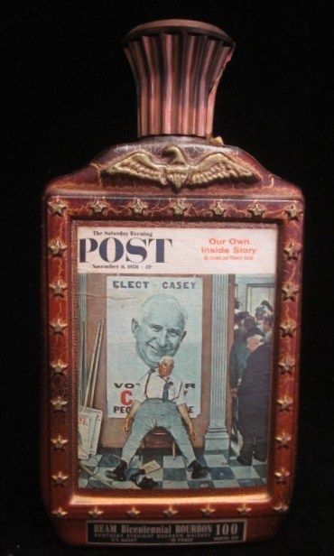 VNTG BEAM Bicentennial Bourbon Norman Rockwell Decanter  