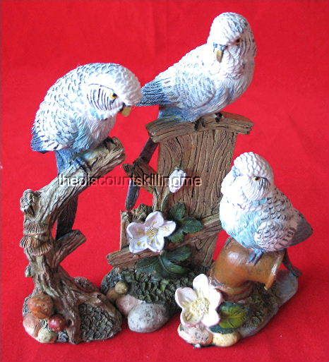 Stunning Budgerigar Figure New Xmas Budgie Birds Sale  