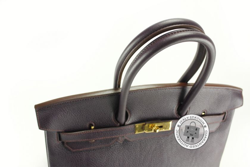 MPRS HERMES BIRKIN RAISIN FJORD 35 BAG GHW  