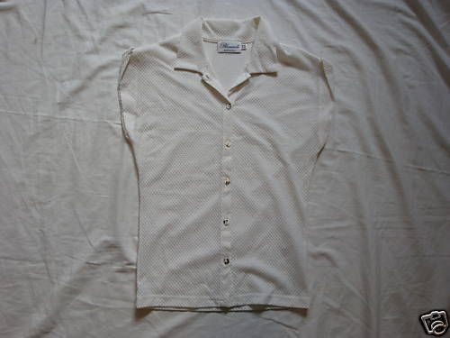 Blumarine Feminine White Button Down sz 4  