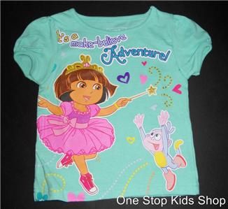   EXPLORER Girls 24 M 2T 3T Short Sleeve SHIRT Top BOOTZ Dance Ballerina