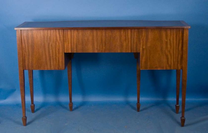 Antique Style Regency English Mahogany Serpentine Sideboard Buffet 