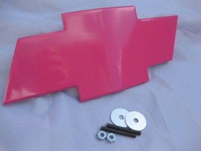 2001 2002 CHEVY SILVERADO HD 2500 3500 HOT PINK BILLET BOWTIE EMBLEM 