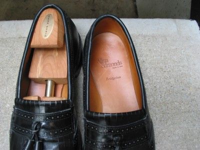 Allen Edmonds Mens Black Loafers Used Shoes 9.5 C  