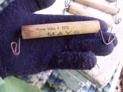   Antique Wood & Wire Crock Handles Mays Brooklyn New York  