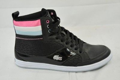 LACOSTE SONATTA HI TOP FASHION SNEAKER BLACK PINK WHITE BLUE 7.5UK 9 