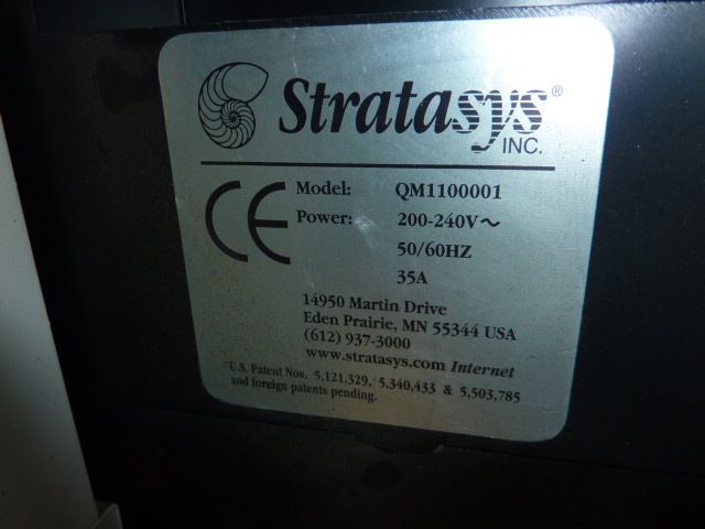 Stratasys Inc. FDM Quantum Fused Deposition Modeling System QM1100001 