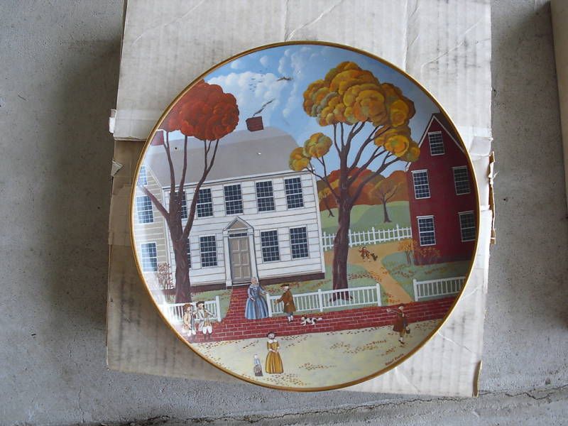 Ridgewood Plate Joseph Webb House Colonial Series MIB  